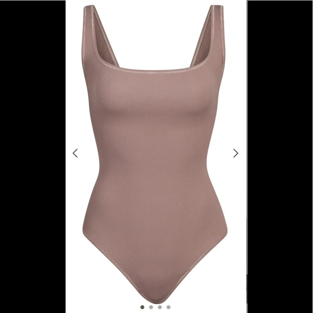 NWT SKIMS Cotton Ribbed Bodysuit - Picture 1 of 5
